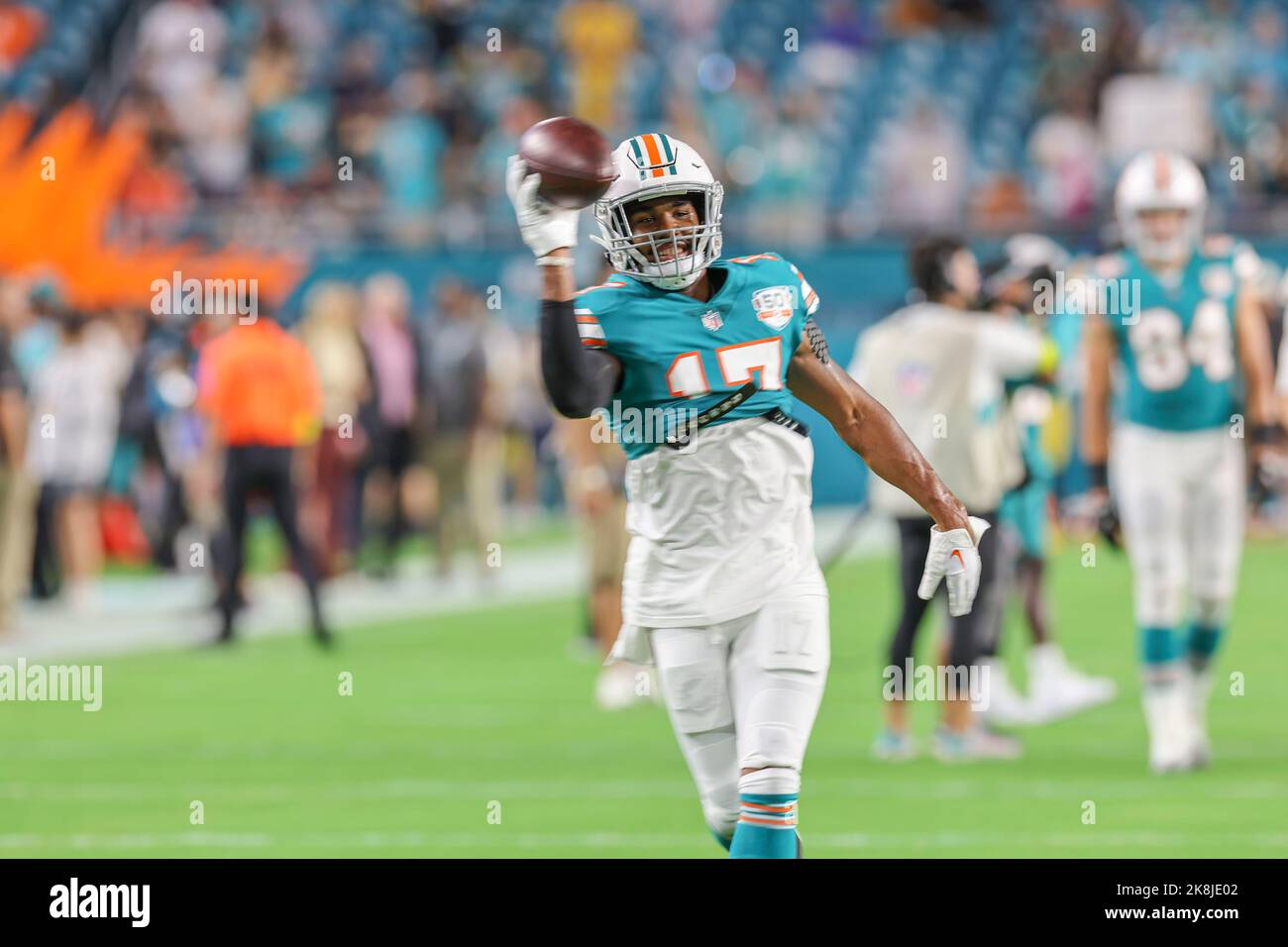 Sunday, October 23, 2022; Miami Gardens, FL USA;  during an NFL game at Hard Rock Stadium. The Dolphins beat the Steelers 16-10. (Kim Hukari/Image of Stock Photo