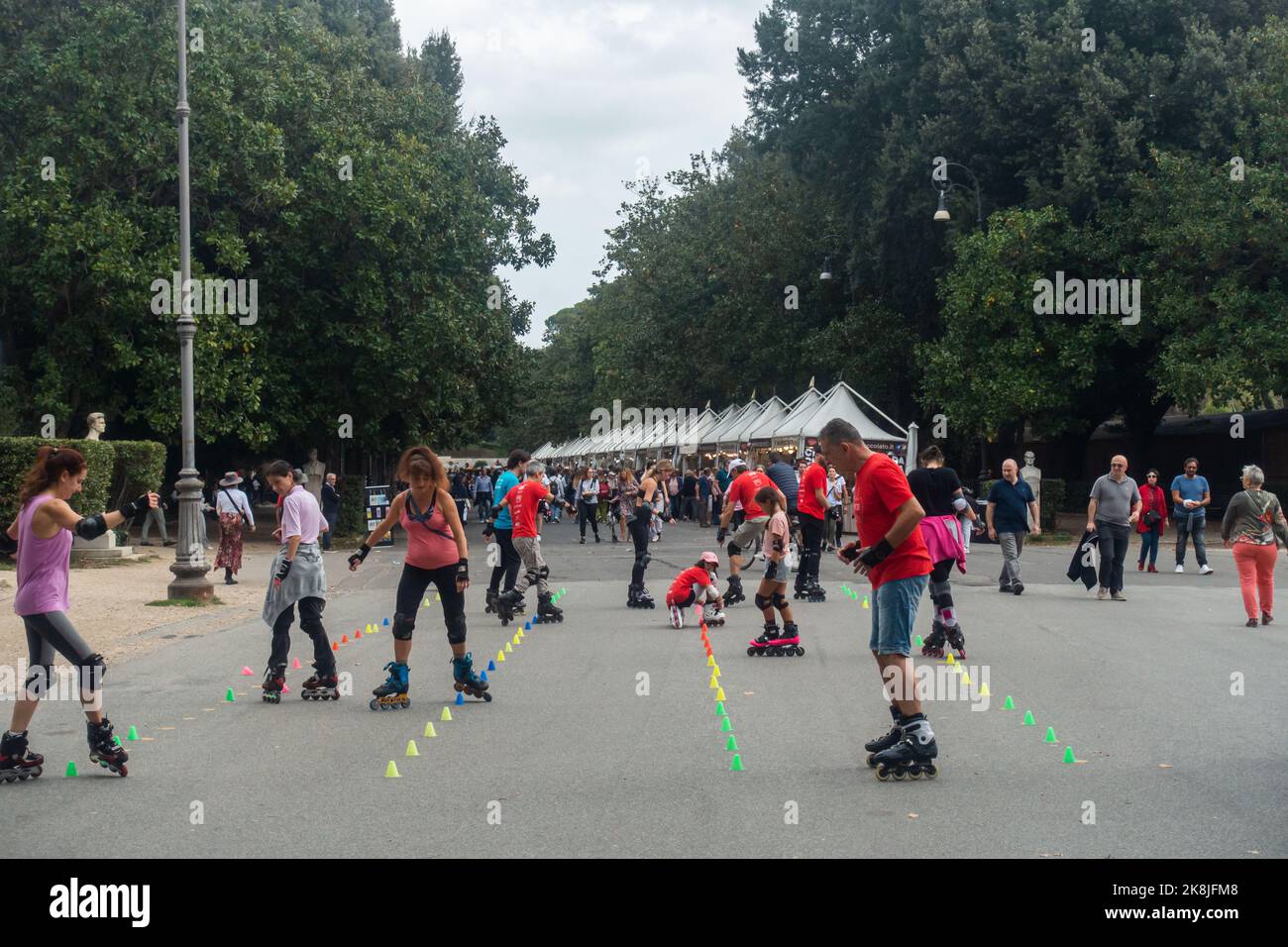 Rome Villa Borghese 2022 Autumn Stock Photo