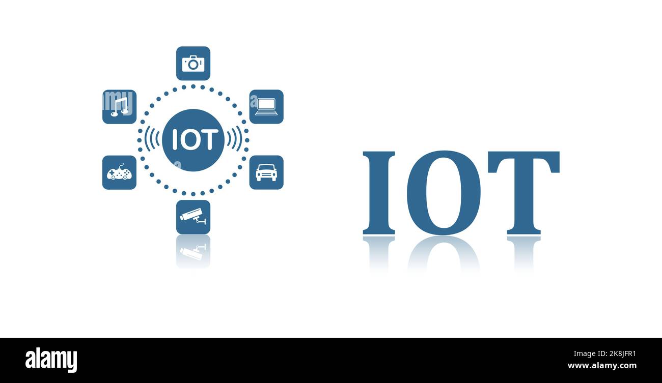 Illustration of an iot concept Stock Photo - Alamy