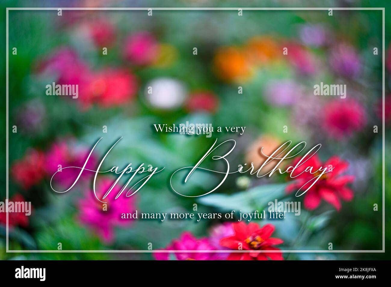 Happy Birthday Wishes Stock Photo Alamy