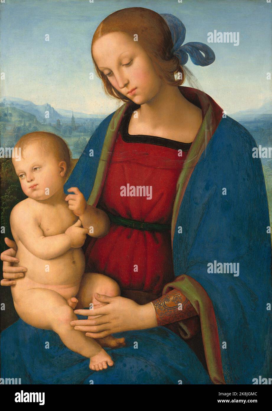 Pietro Perugino - Madonna and Child Stock Photo