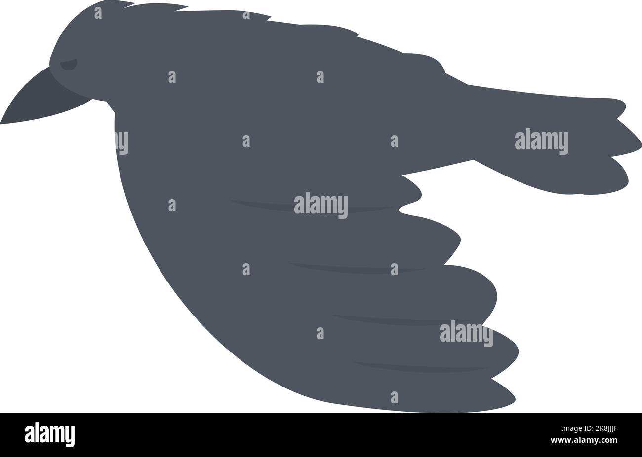 Raven icon cartoon vector. Crow bird. Flight bird Stock Vector Image