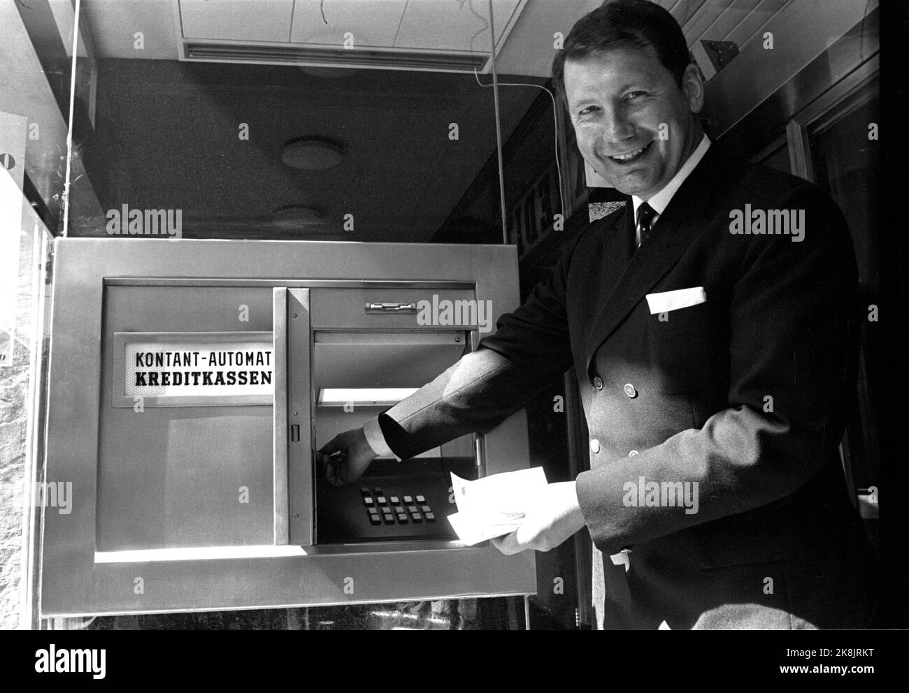 Cash is now installed at different banks hires stock photography and