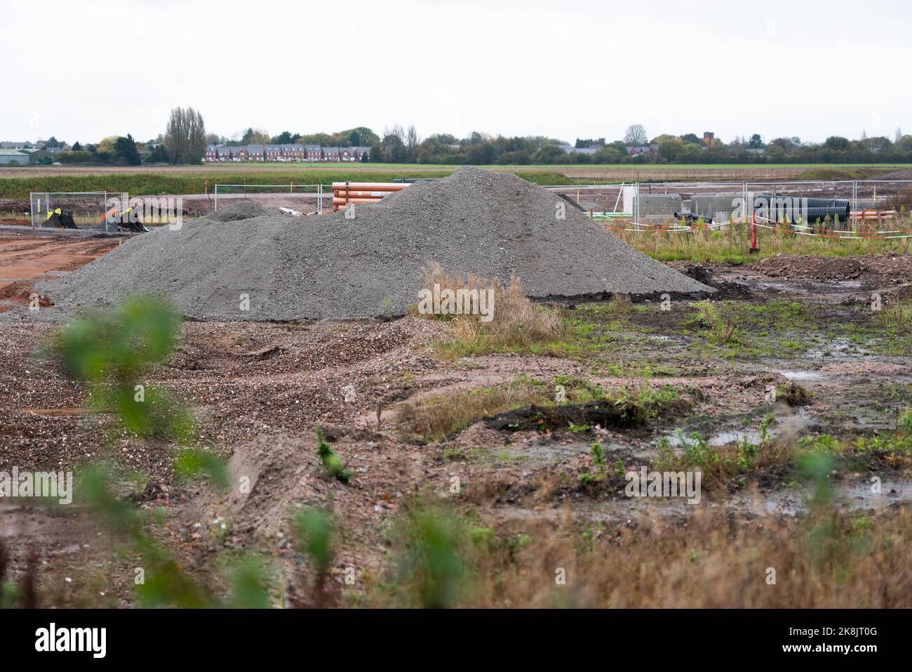 Poverty Lane Maghull. Sefton. Work starts on Land East of Maghull. A
