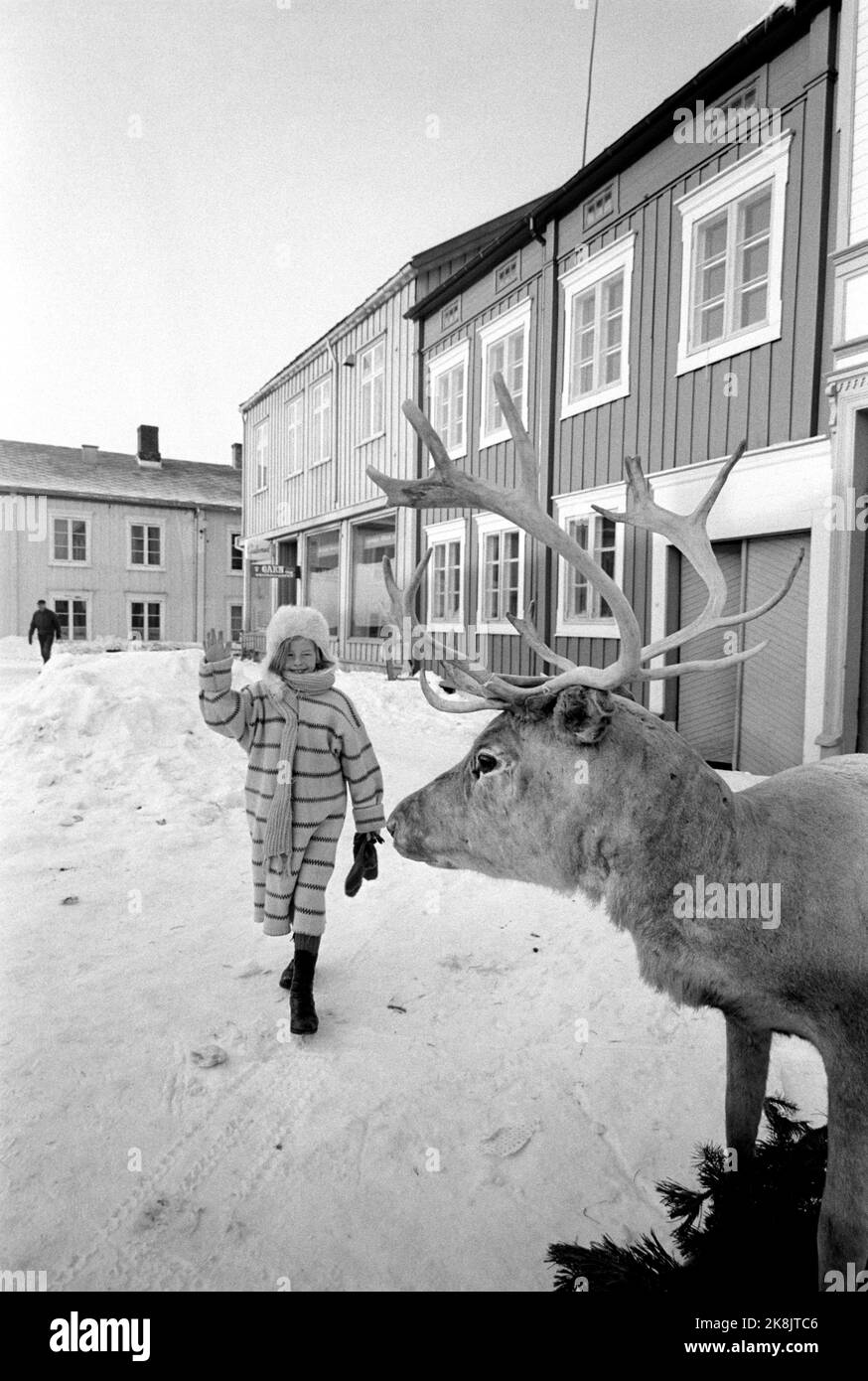 Røros March 1968 Recording the movie about Pippi Longstocking from the ...