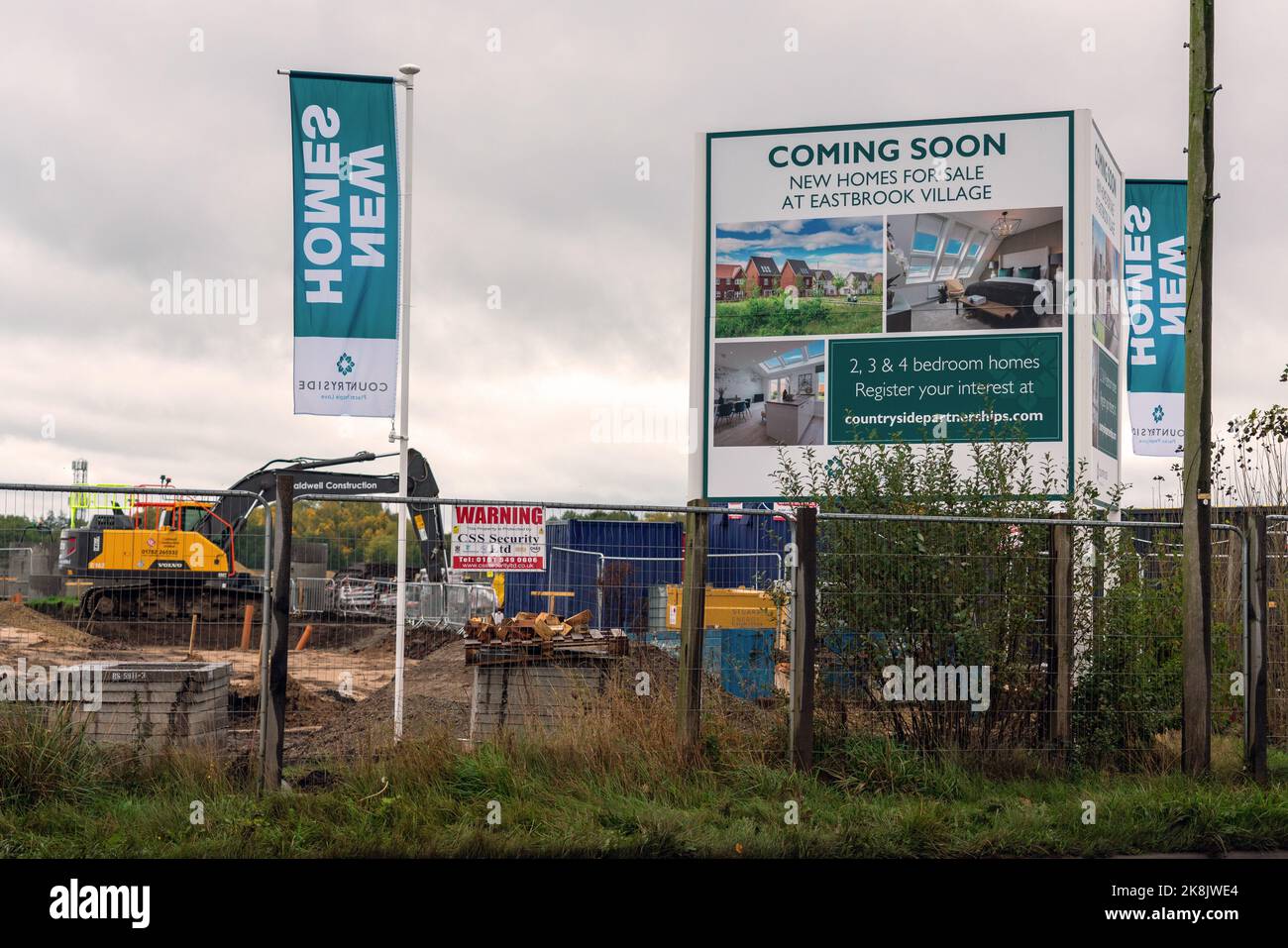 Poverty Lane Maghull. Sefton. Work starts on Land East of Maghull. A
