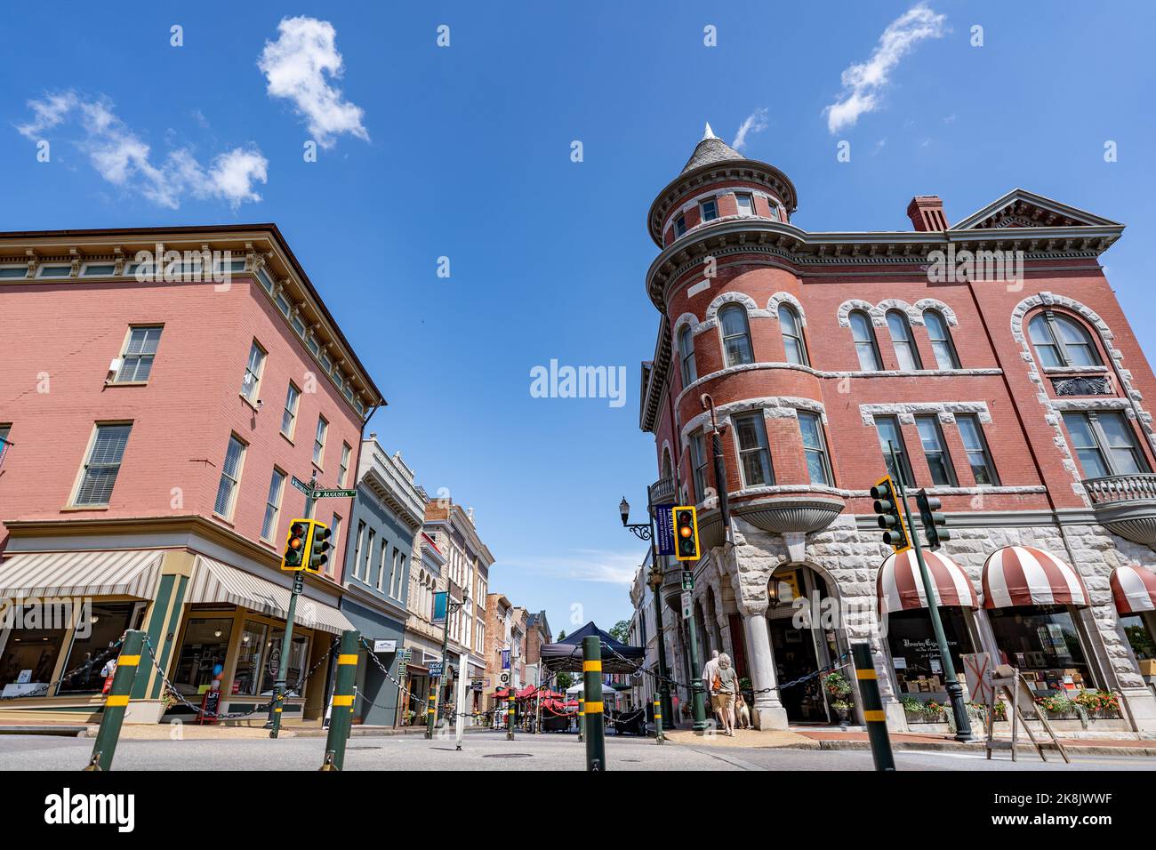 Historic Brick Buildings And Architecture In Historic Downtown Staunton 