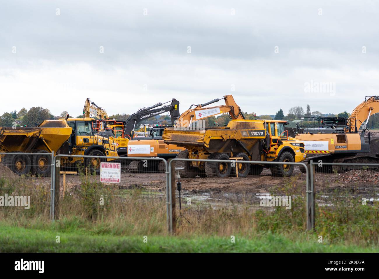 Poverty Lane Maghull. Sefton. Work starts on Land East of Maghull. A