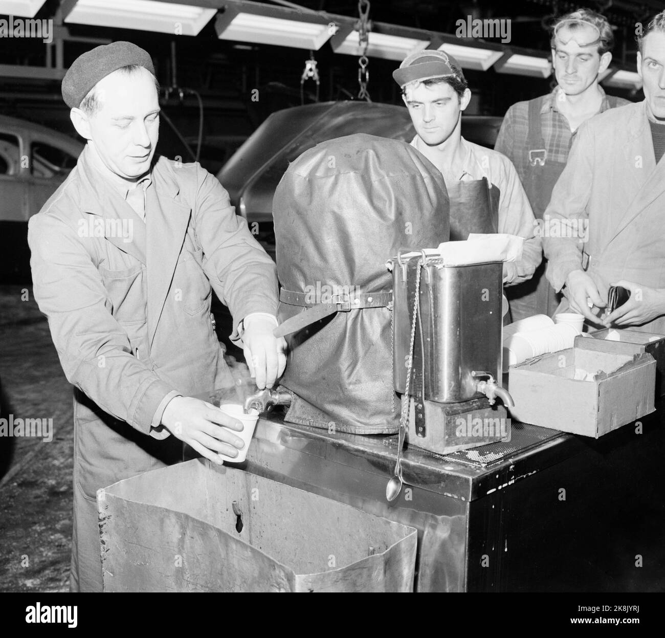 1957 the production of volvo is in full swing here hires stock