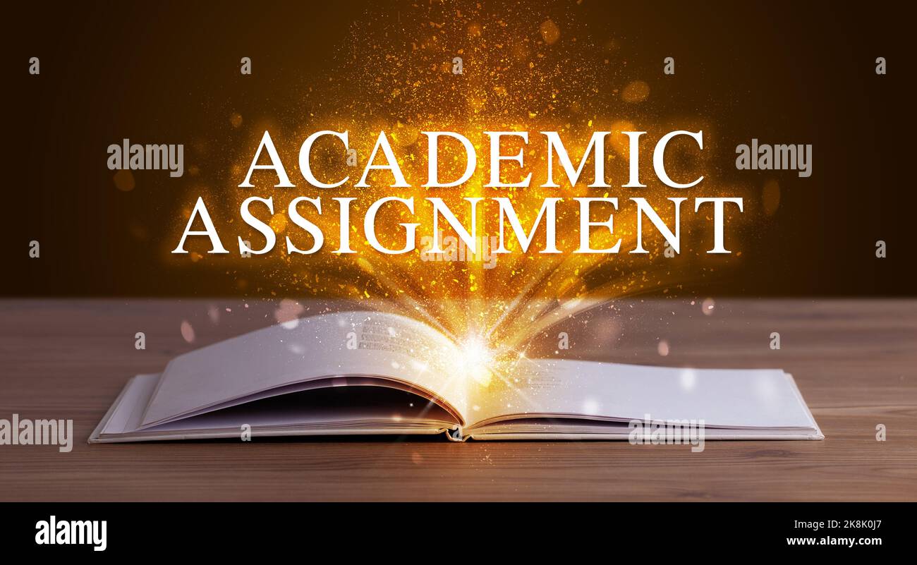 Teacher Book Inscription Educational inscription coming out from an open book Stock Photo - Alamy