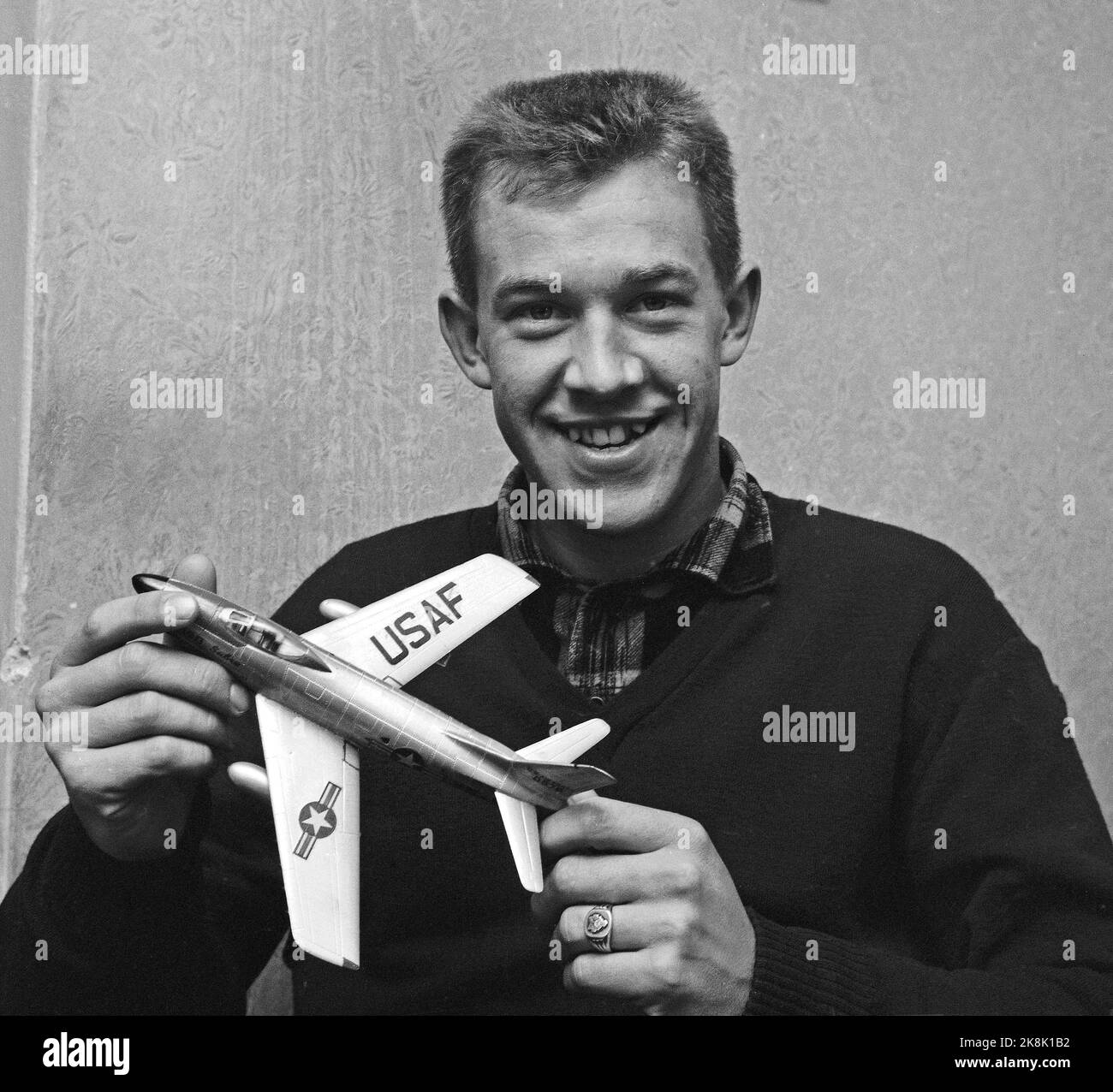 Heggedal in the winter of 1959 ski jumpers and jet flights Torbjørn