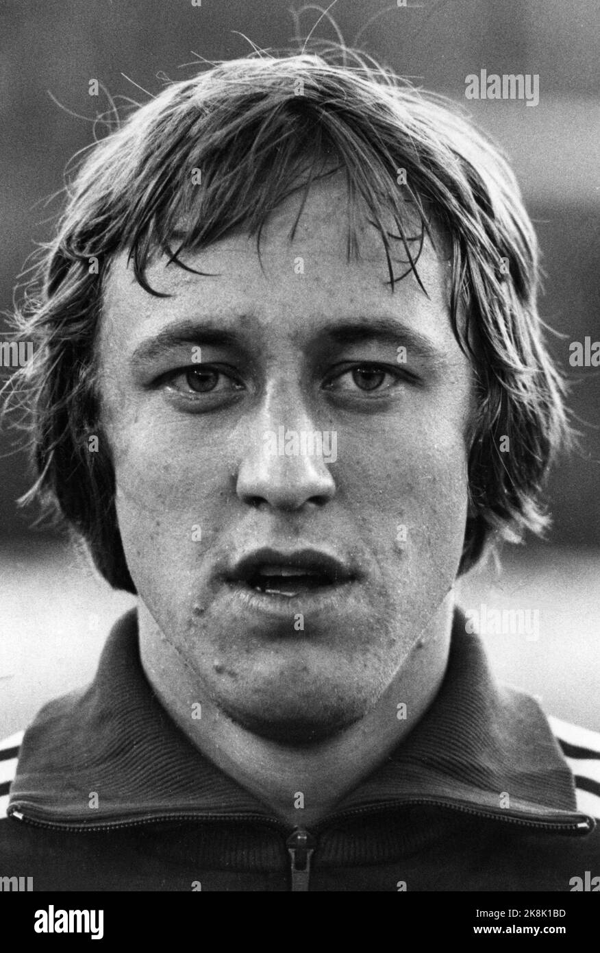 Oslo 19760908 Portrait of footballer Roger Albertsen. Photo: Oddvar Walle Jensen / NTB / NTB Stock Photo