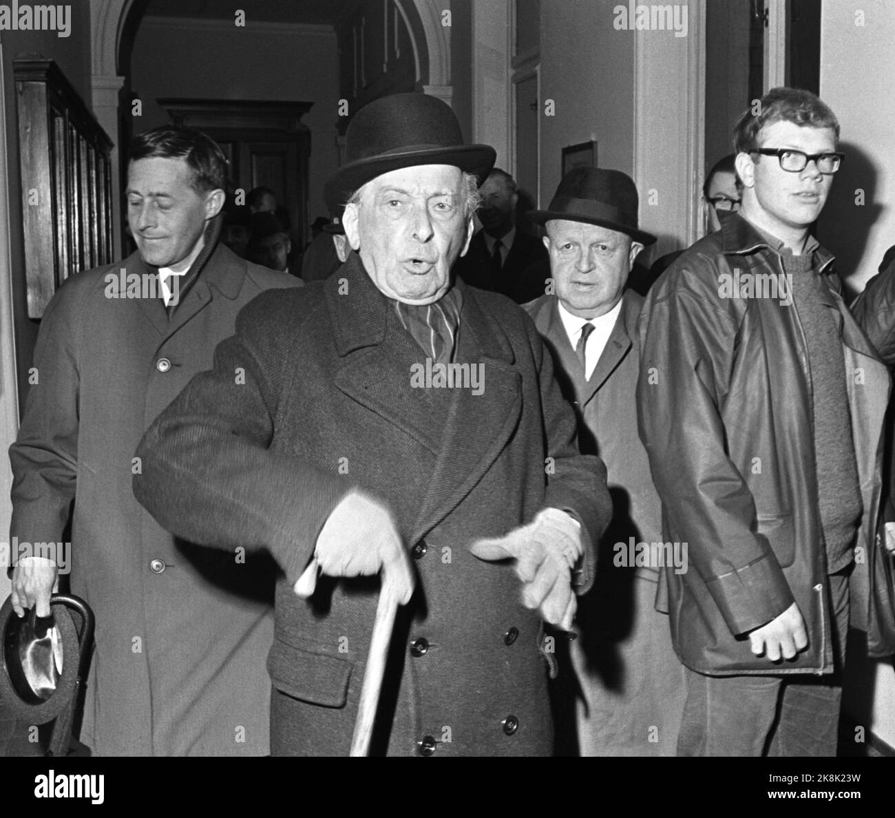 Oslo April 21, 1969. Former Norwegian diplomat in Berlin, Ulrich Stang. He was informed of German troop movements against Norway before April 9 and reported to the Norwegian authorities who chose to ignore the information.  Photo; NTB / NTB Stock Photo