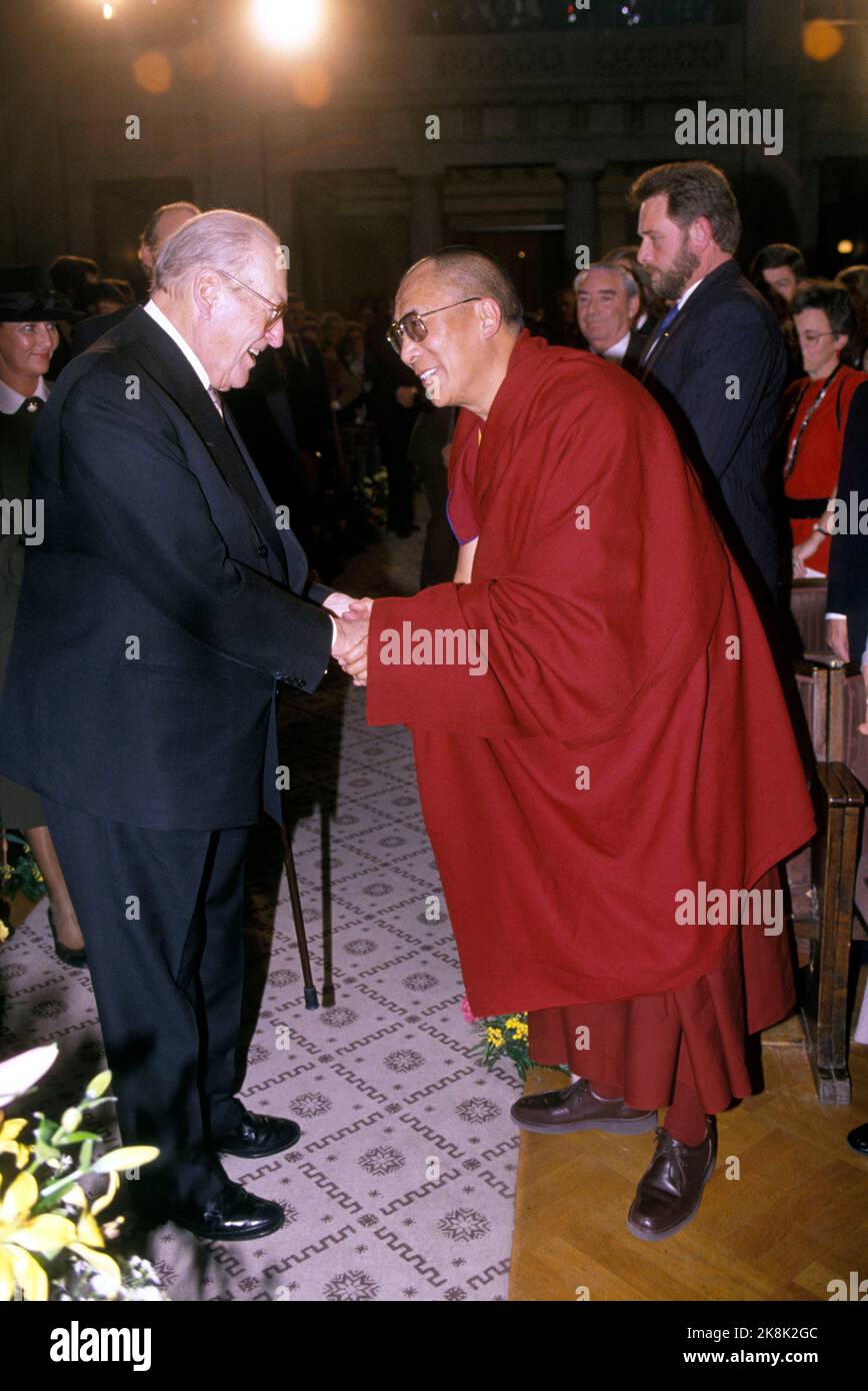 Oslo 19891210: The Peace Prize: Nobel Peace Prize 1989 to Tibet's