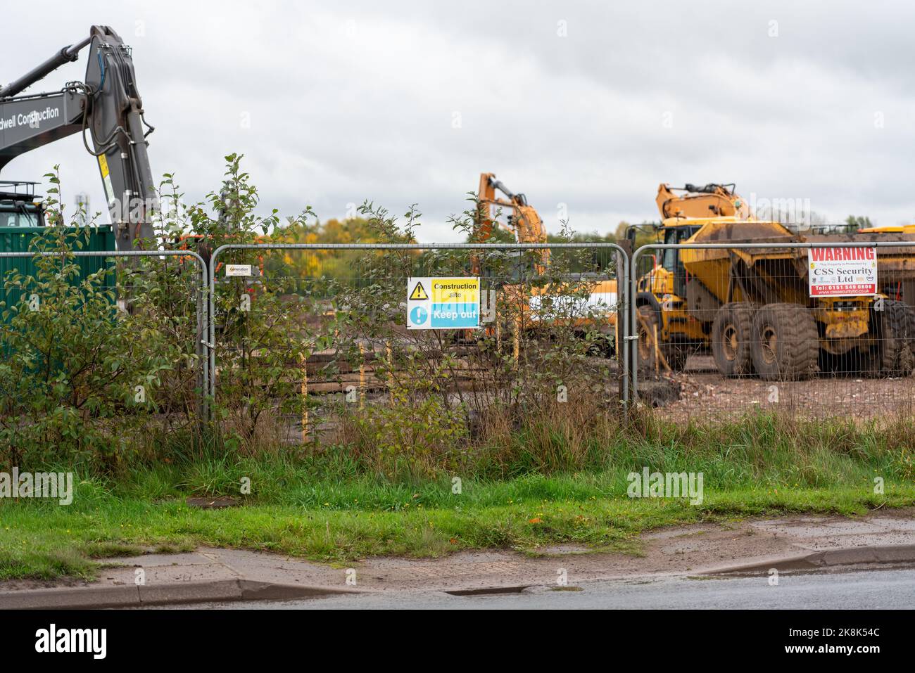 Poverty Lane Maghull. Sefton. Work starts on Land East of Maghull. A
