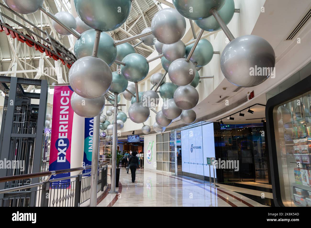 KL,Malaysia - Oct 20,2022 :Scenics view of the Petrosains, The Discovery Centre which is located in the heart of KL within Suria KLCC, Petronas Tower. Stock Photo