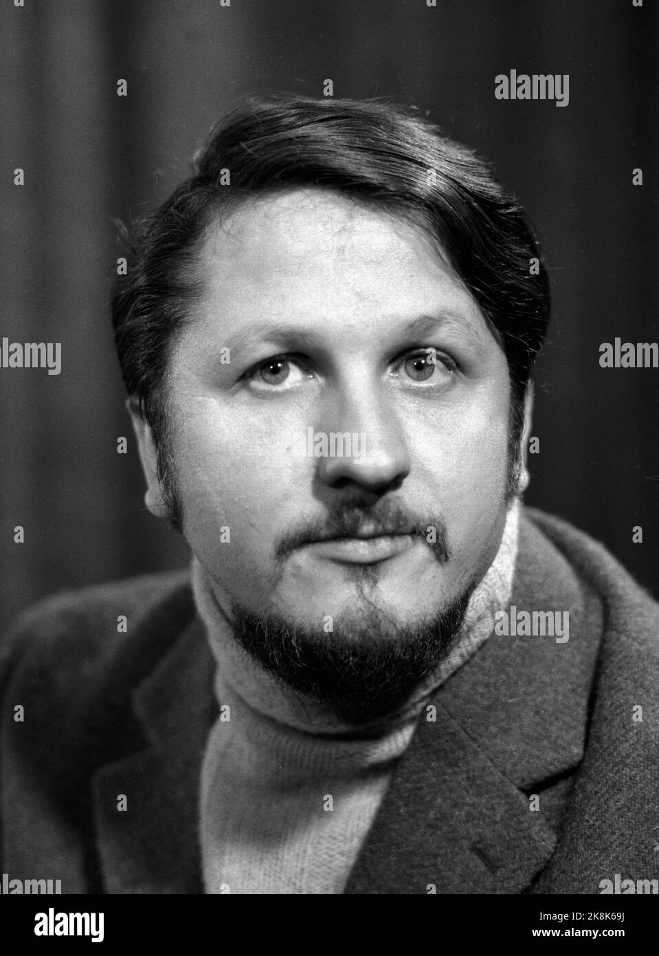 Oslo january 1971 actor jon eikemo portrait photo hires stock