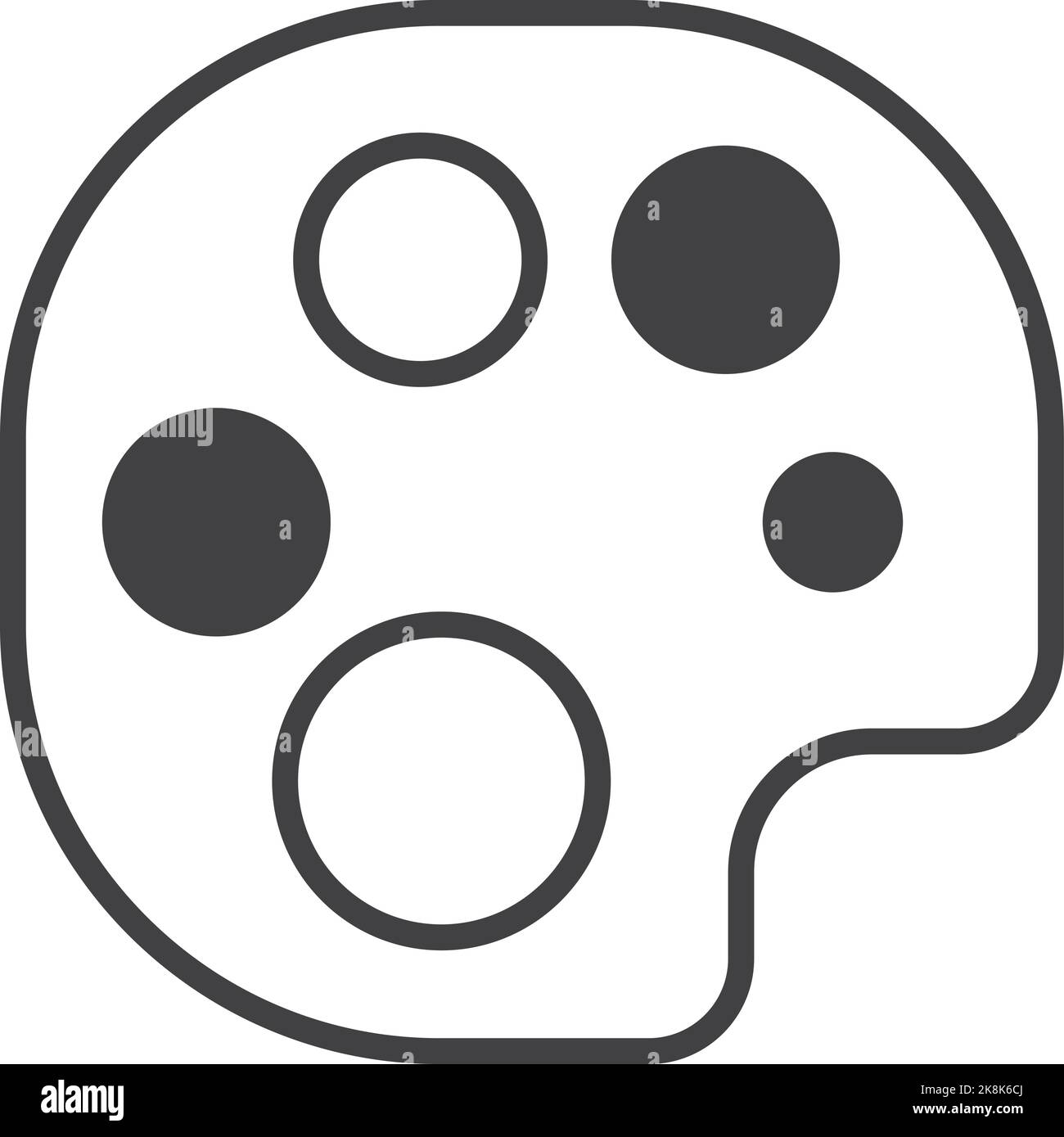 palette illustration in minimal style isolated on background Stock ...