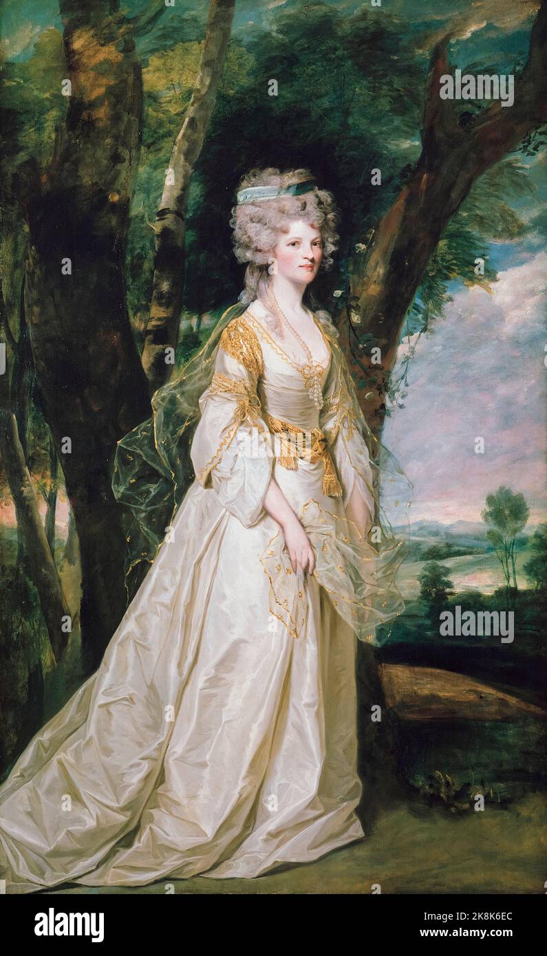Lady Sunderland (Phillippa Elizabeth Dorothy Malone (née Rooper), Lady Sunderlin, 1745-1831), portrait painting in oil on canvas by Sir Joshua Reynolds, 1786 Stock Photo