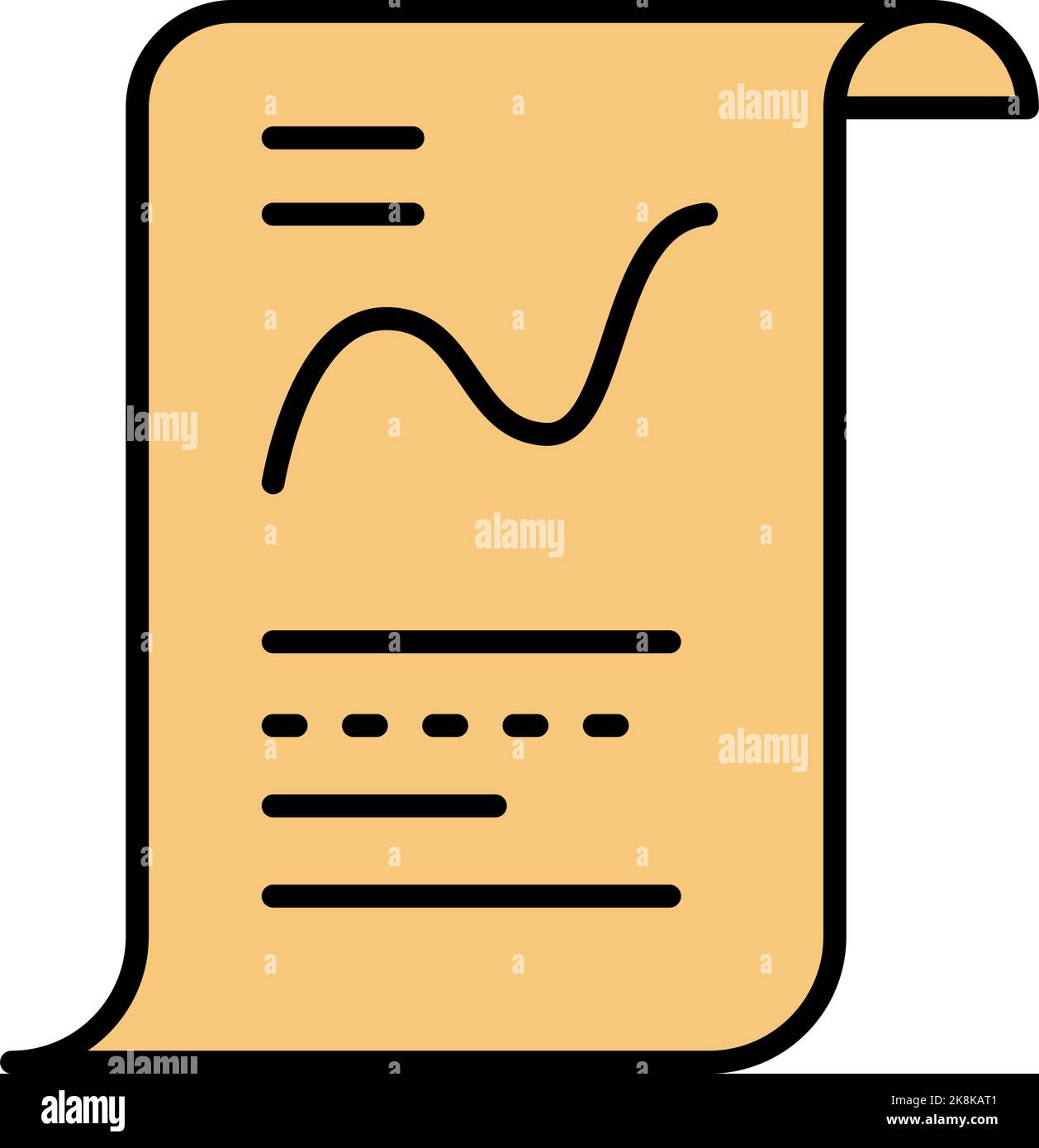 Paper document file vector icon business contract Stock Vector Image ...