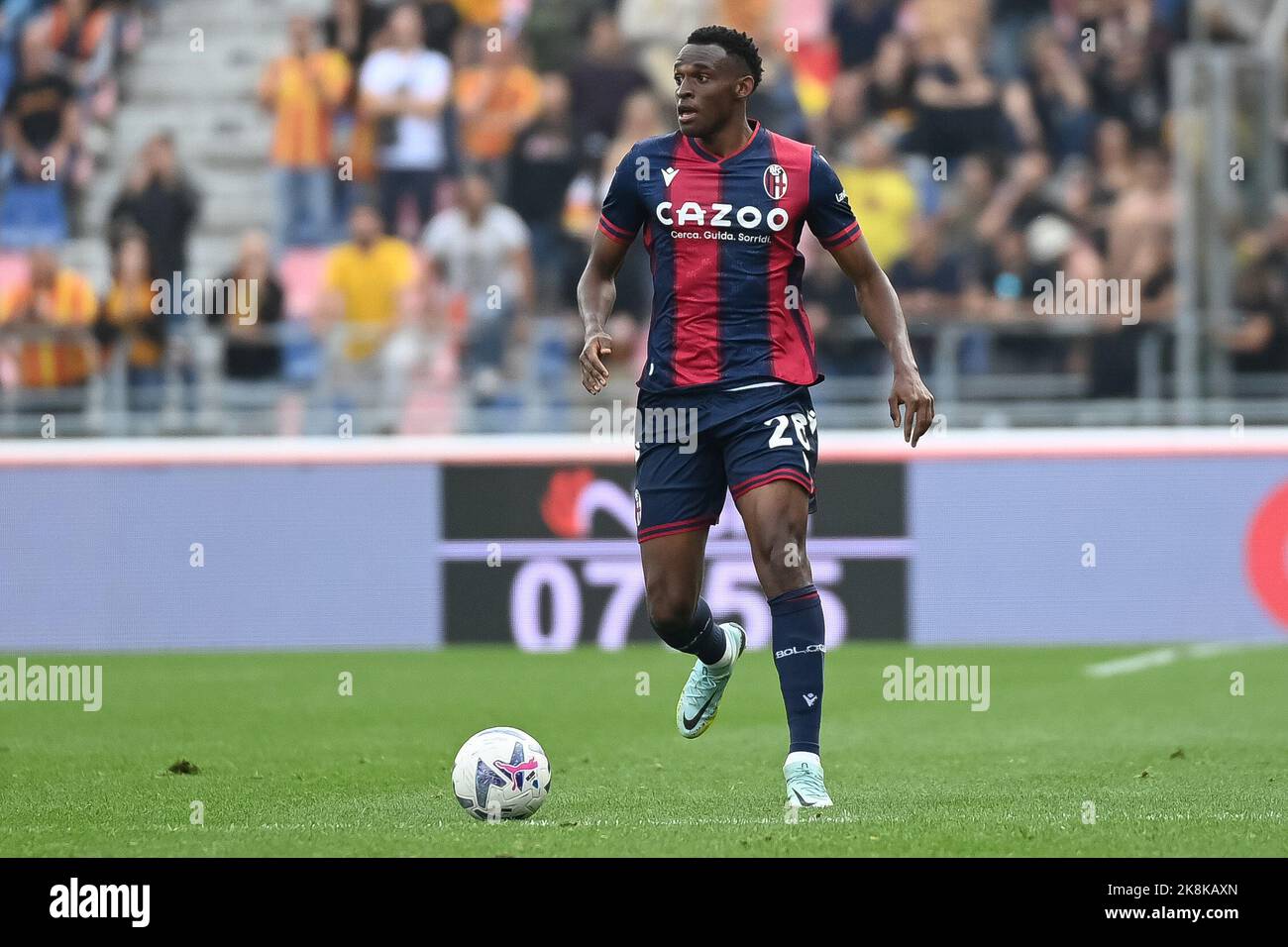 Renato Dall'Ara stadium, Bologna, Italy, October 23, 2022, Jhon Lucumi