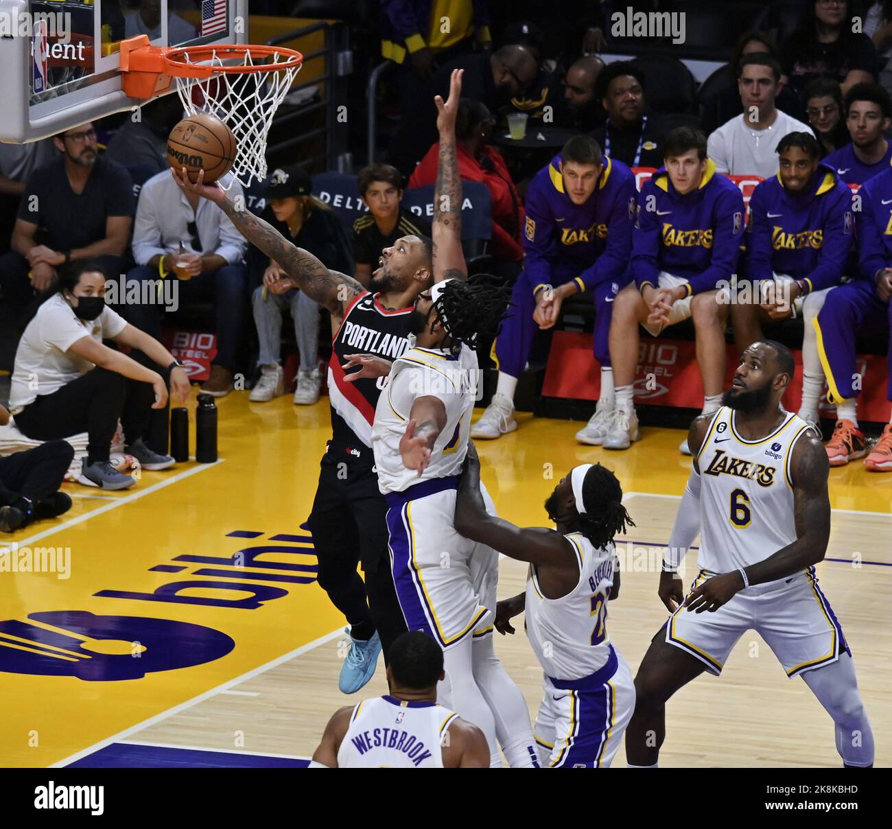 Los Angeles, United States. 23rd Oct, 2022. Portland Trail Blazers