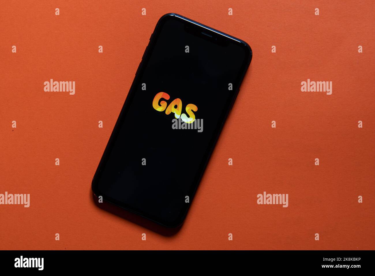 Milan, Italy October 24, 2023 The Gas app logo, a new social media