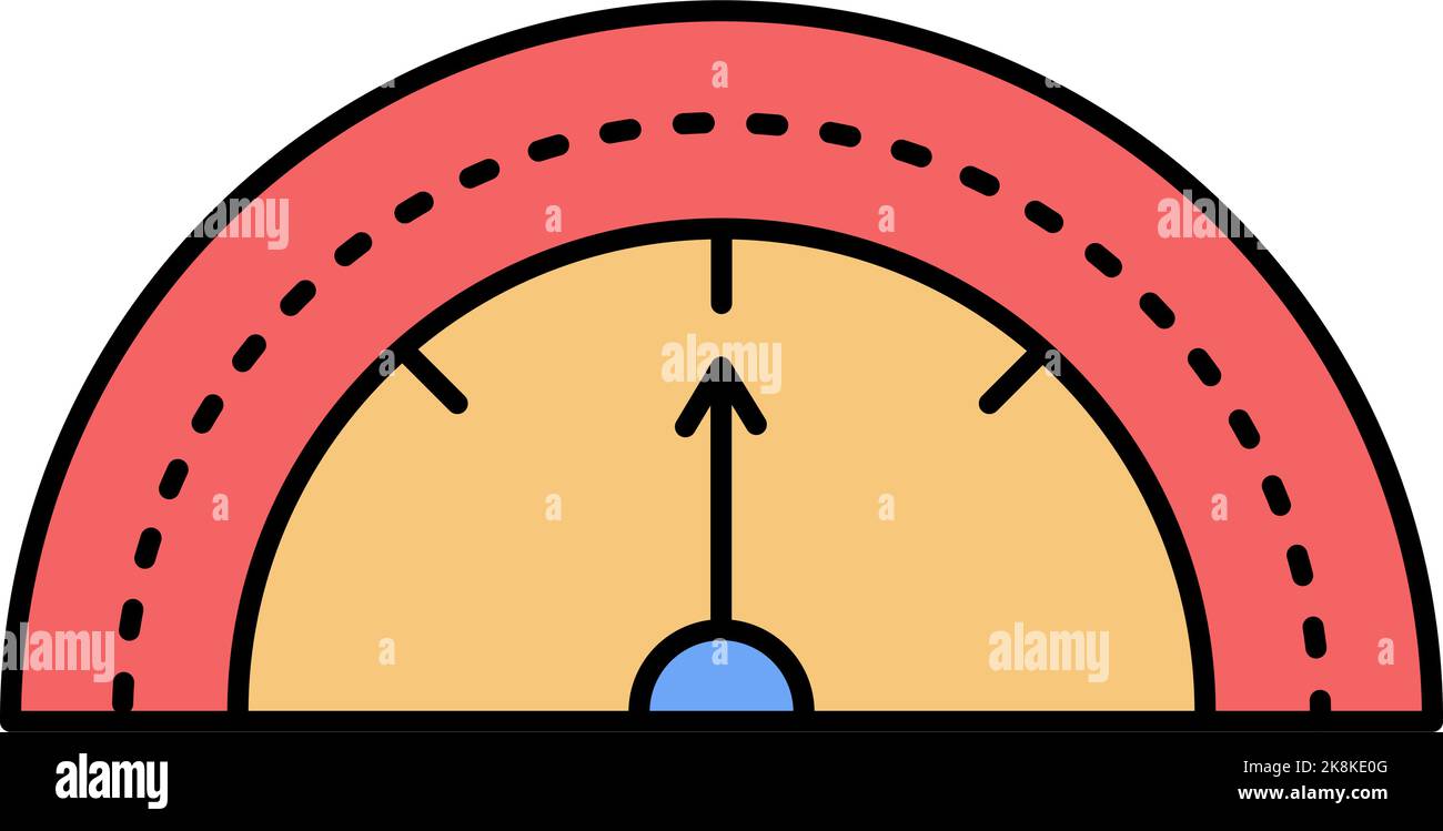Gauge scale vector speed or power indicator icon Stock Vector Image & Art Alamy