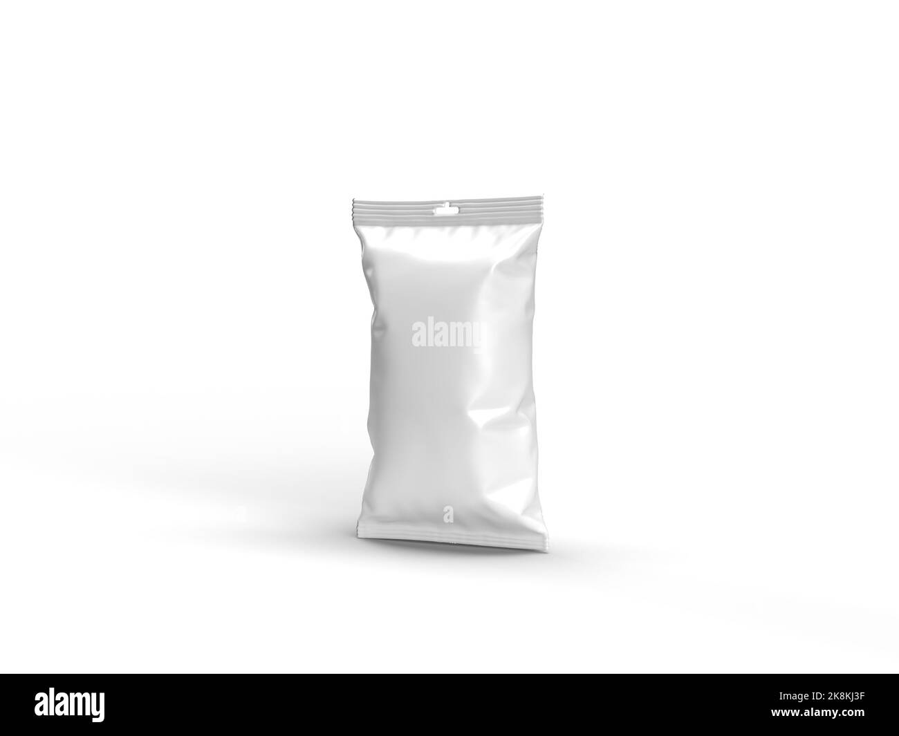 3D Plastic Snack Pouch Stock Photo