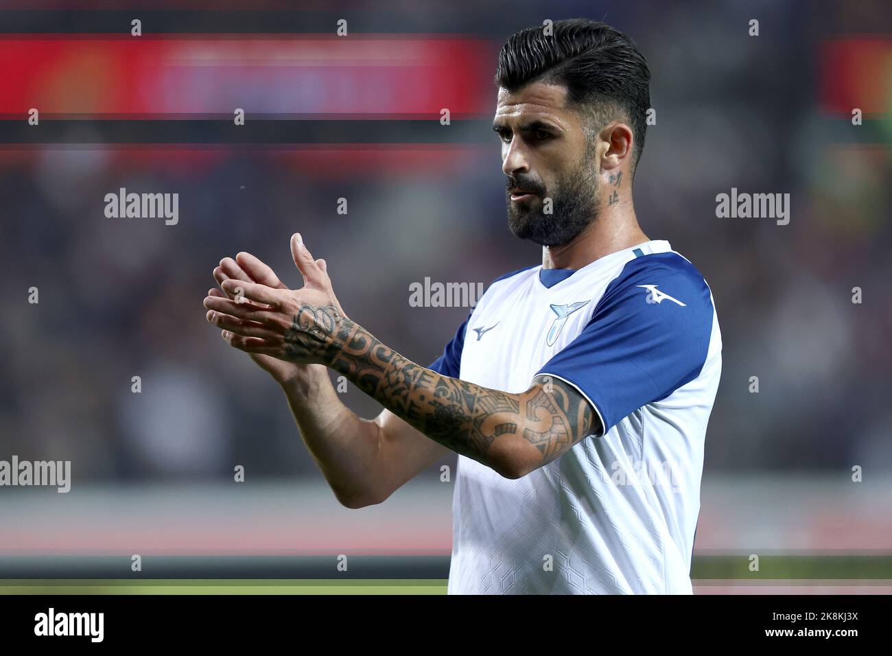 Elseid Hysaj of Ss Lazio looks on during the Serie A match beetween ...