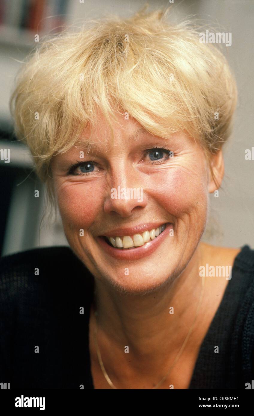Oslo 19880822 Actor Lise Fjeldstad Photo Hi-res Stock Photography And