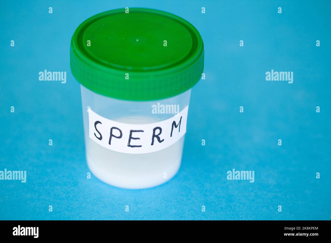 Health. Close up Concept of Bank Sperm. Infertility Bank with Sperm