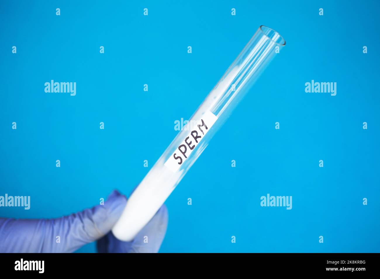 Health. Sample sperm. Donor Sperm. Close up Concept of Bank Sperm. Test