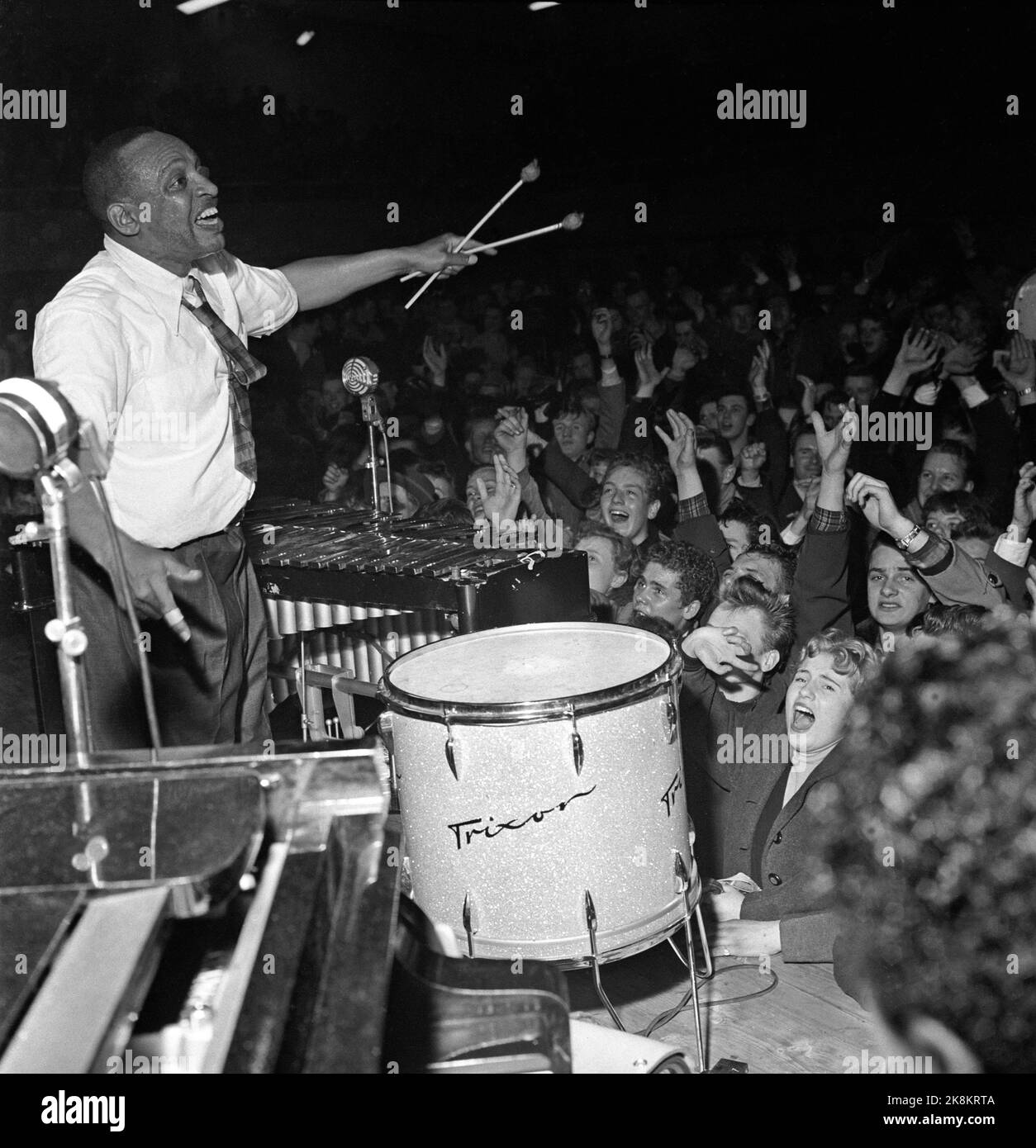 Lionel Hampton Playing Drums