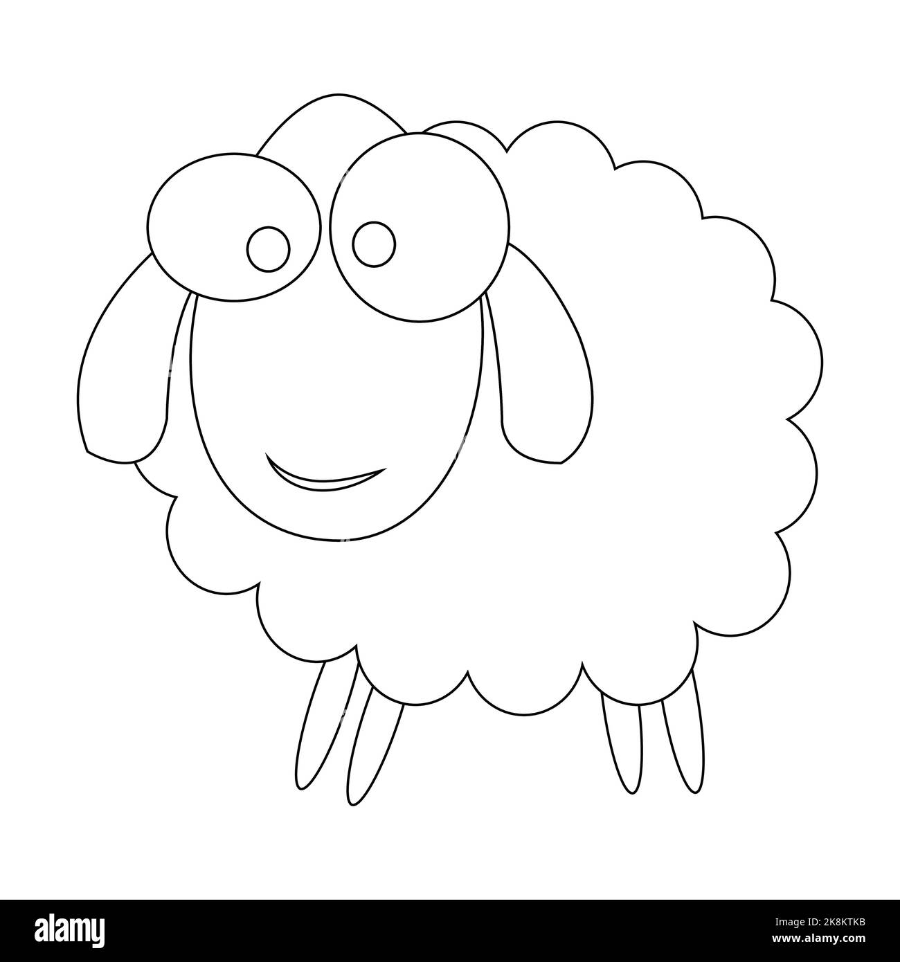 Happy sheep Black and White Stock Photos & Images - Alamy