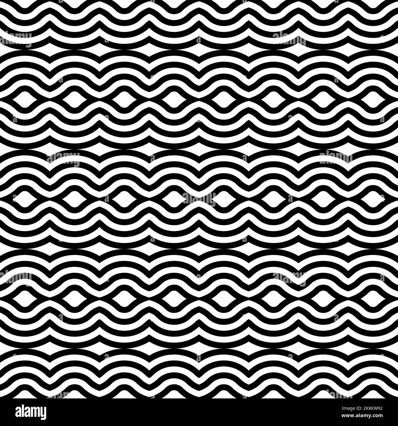The simple black lines on the white background batik pattern Stock ...