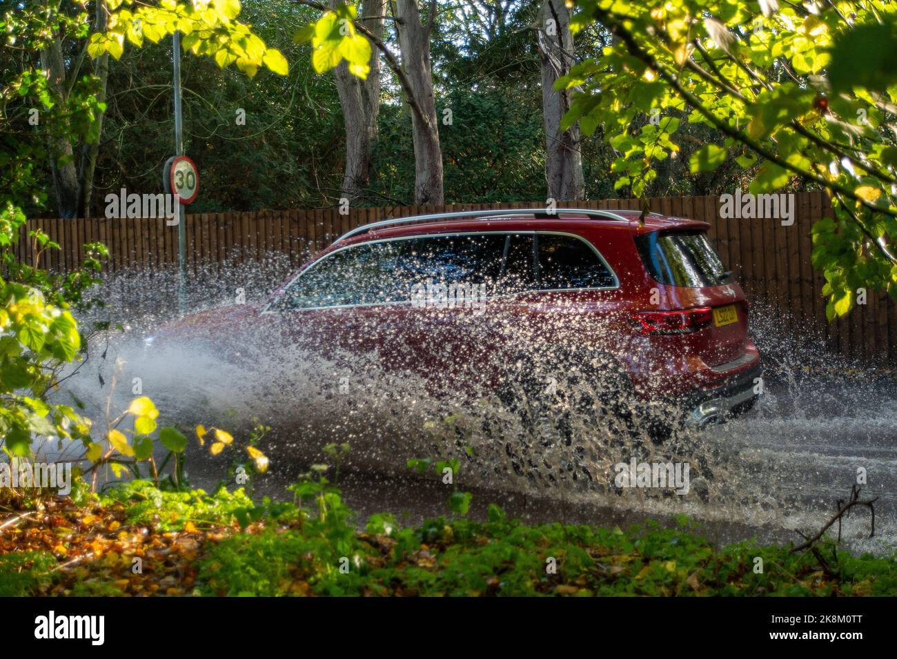 Taplow, Buckinghamshire, UK. 24th October, 2022. After the heavy rain