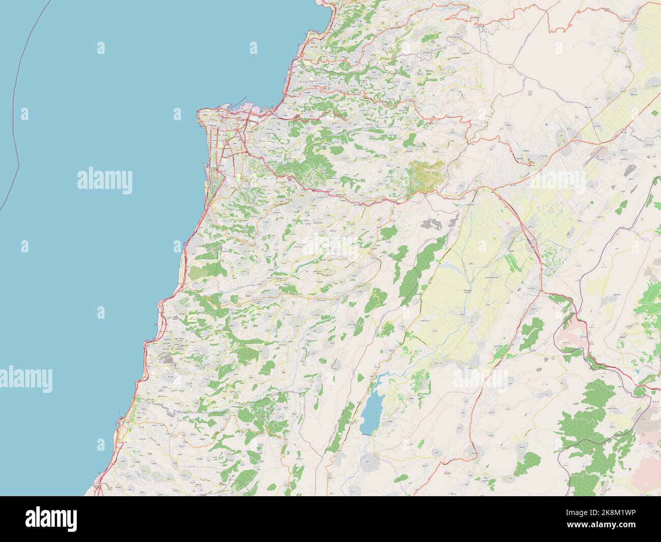 Mount Lebanon, governorate of Lebanon. Open Street Map Stock Photo Alamy