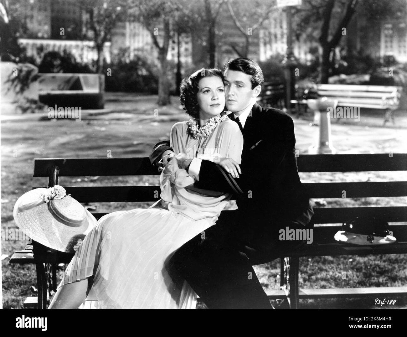 ELEANOR POWELL and JAMES STEWART in BORN TO DANCE 1936 director ROY DEL RUTH music and lyrics Cole Porter producer Jack Cummings Metro Goldwyn Mayer Stock Photo