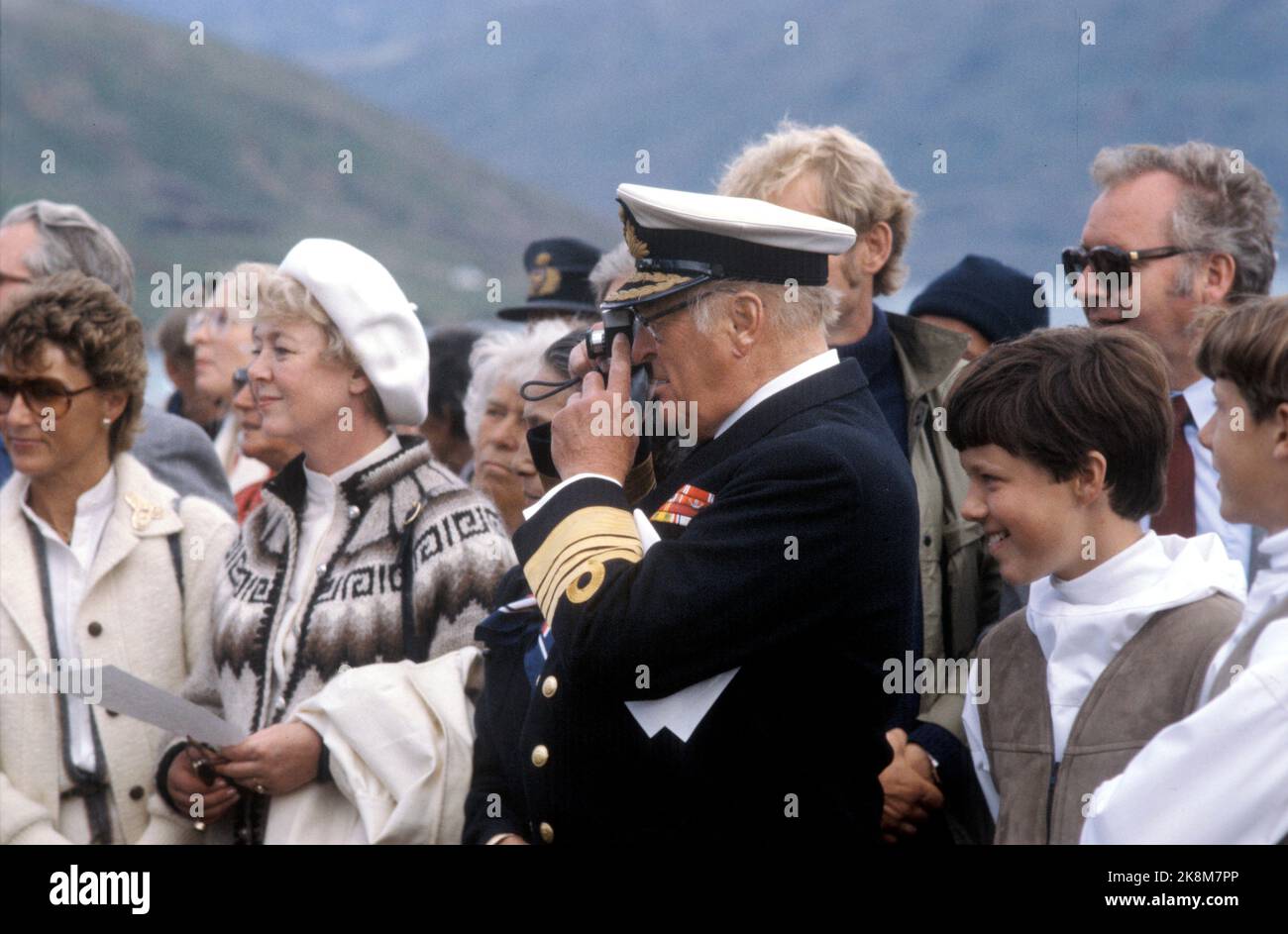 Greenland August 1982. King Olav and Crown Princess Sonja visit