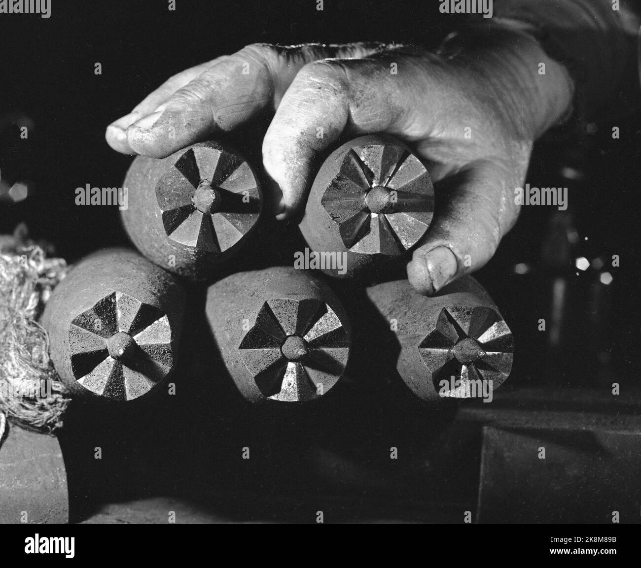 Kongsberg 19550512. Kongsberg Sølvverk photographed on May 12, 1955