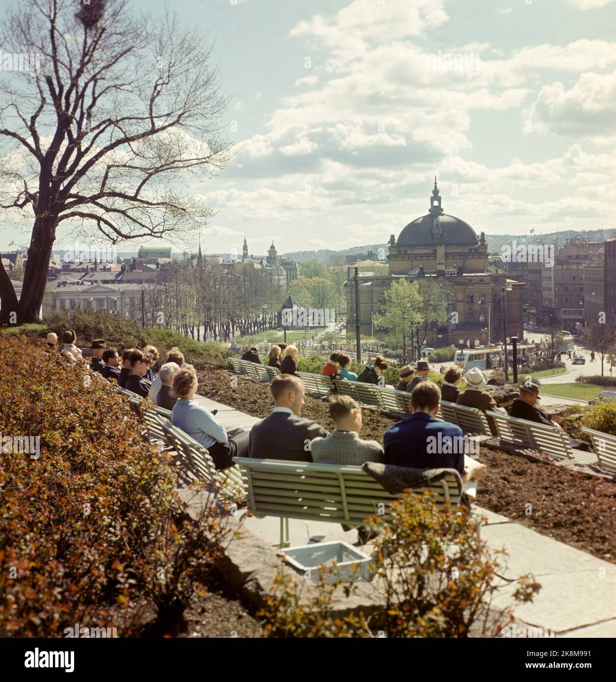 Oslo 197907 slottsparken hi-res stock photography and images - Alamy