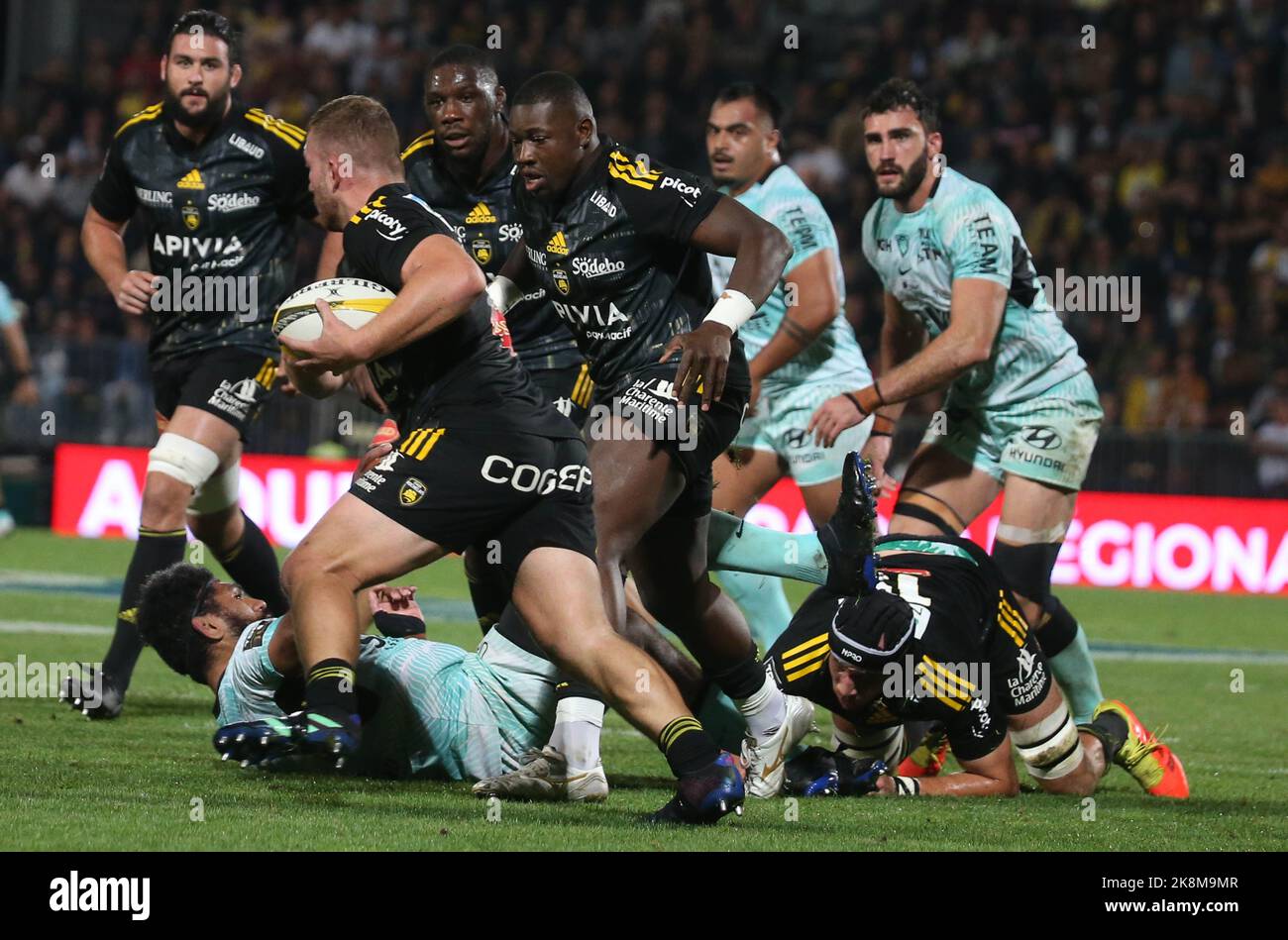 during the French championship Top 14 rugby union match between Stade ...