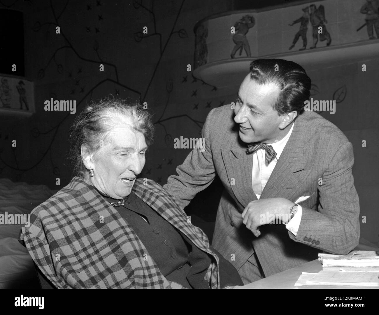 Agnes mowinckel puts in the scene hires stock photography and images