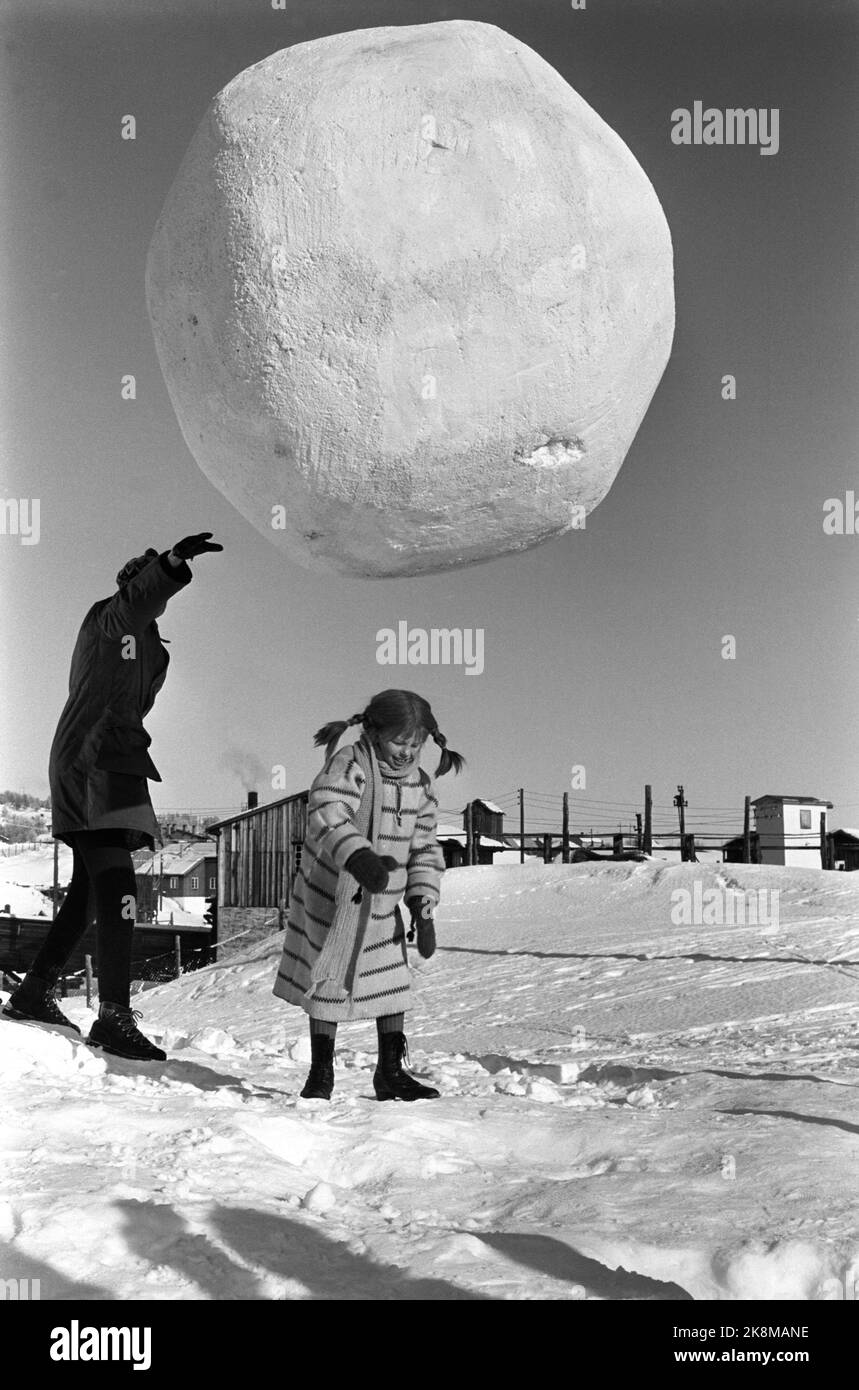 Røros March 1968 Recording the movie about Pippi Longstocking from the ...