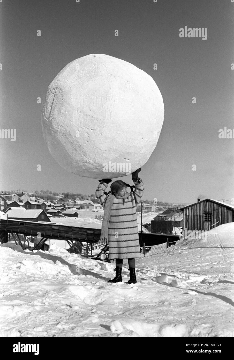 Røros March 1968 Recording the movie about Pippi Longstocking from the ...