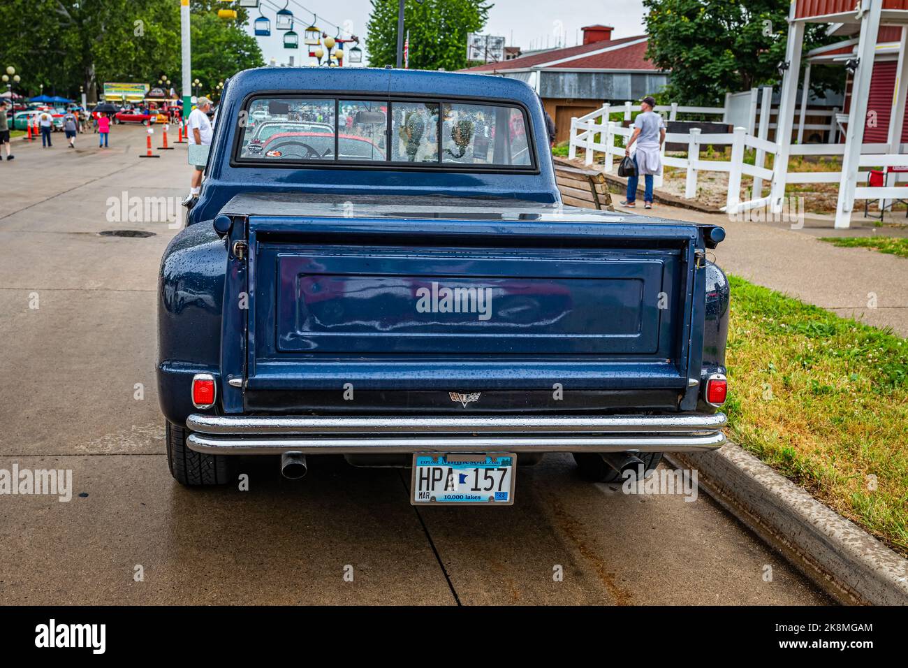 Des Moines, IA July 01, 2022 High perspective rear view of a 1968
