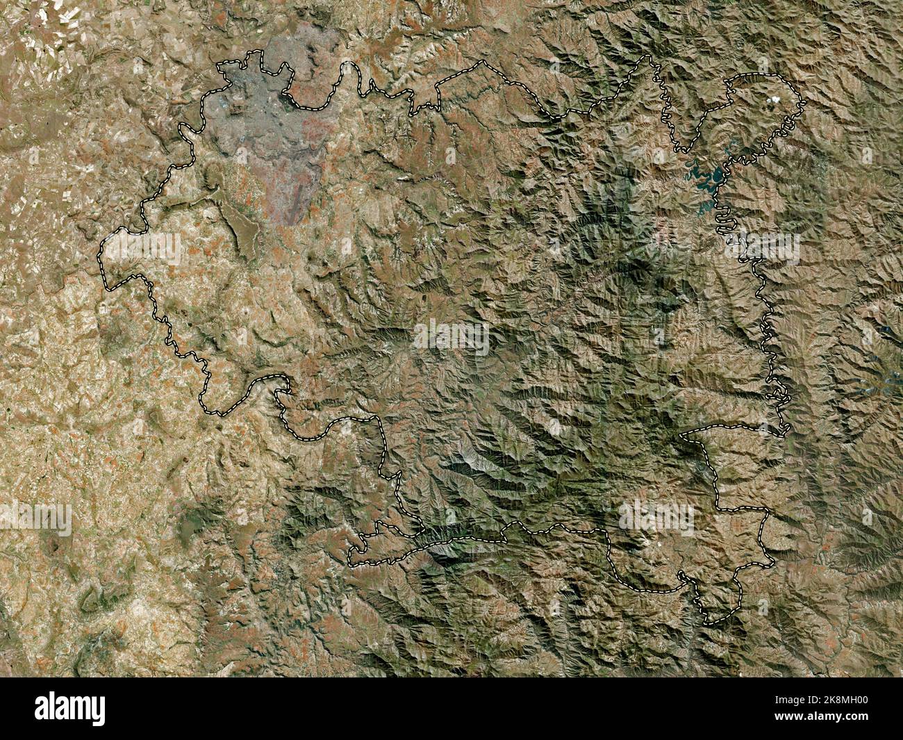 Maseru District Of Lesotho High Resolution Satellite Map Stock Photo Maseru District Of Lesotho High Resolution Satellite Map Stock Photo