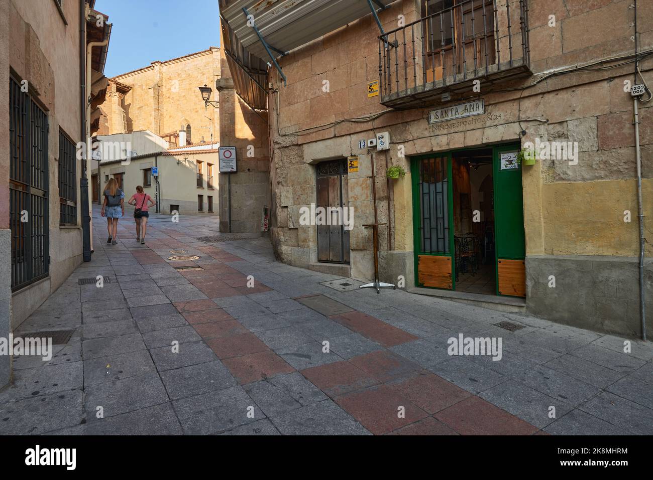 Statue of Pedro Espinosa in the Plaza de Santa Maria with a pavement cafe  and the giants arch to the rear, Antequera, Spain Stock Photo - Alamy