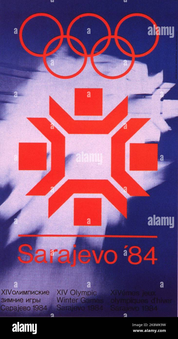 Vintage 1984 Sarajevo XIV Olympic Winter Games Pin